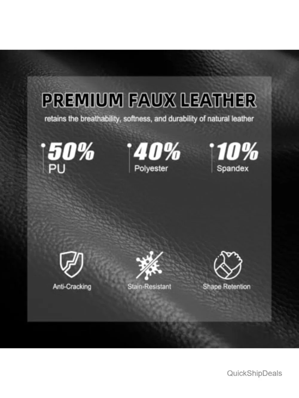 High Waisted Faux Leather Skort with Side Slit, Bodycon Mini
